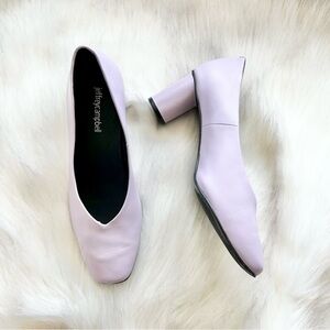 Jeffrey Campbell Simply Leather Pump Heel in Lavender Size 7.5